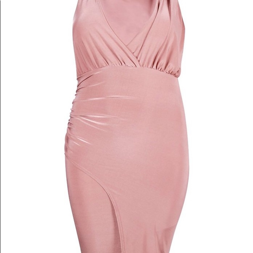 Rose wrap Boohoo dress